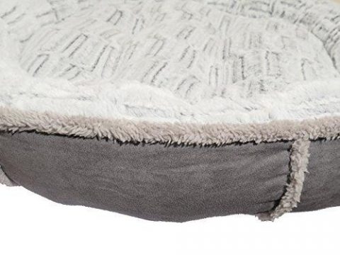 Rosewood Pet Bedding Deep Plush Grey Donut - Image 2